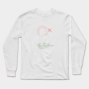 Lamb of God symbol illustration Long Sleeve T-Shirt